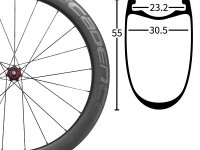 35% Off 55mm Deep 30.5mm Wide 1490gr Tubeless Able Carbon Clincher & Free Shipping Worldwide